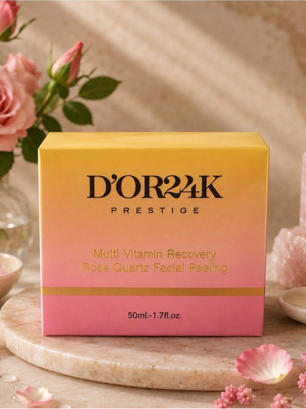 D’or24k Multi Vitamin Recovery Rose Quartz Facial Peel